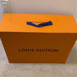 Louis Vuitton Orange Box with Blue Ribbon